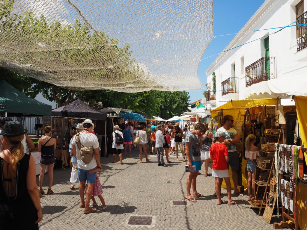 Hippiemarkt in San Joan